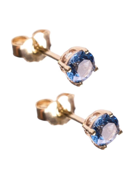 Gatsa Earrings made of Gold 14K with Stones