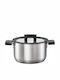 Fiskars Tiefer Edelstahl-Topf 3.5Es / 20cm