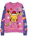 Difuzed Pokemon - Pikachu Patched Christmas Sweater Blouse Pokemon Multicolour