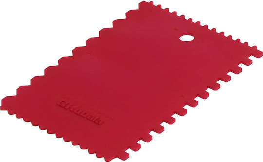 Kubala Σπάτουλα Πλαστική Οδοντωτή 135x90mm με Πλαστική Λαβή KU0708