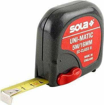 Sola Tape Measure with Auto-Rewind 16mm x 5m