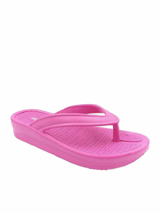 Fengi Damen Sommer Flip Flops Absätze Fuchsia S...