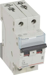 Legrand Automatic Circuit Breaker 4A Double-pole 403523