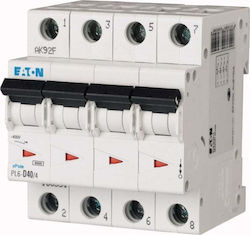 Eaton Αυτόματη Ασφάλεια 40A Τετραπολική AC Eaton Αυτόματη Ασφάλεια 40A Τετραπολική AC