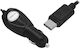 LTC Audio Автомобилен Зарядно Устройство 10W 2.1A Бързо Зареждане с Портове 1xUSB-A 1xType-C с Type-C Кабел Черен Цвят