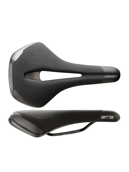 Selle Italia St 5 Flow L Σέλα Ποδηλάτου Μαύρη με Gel 276 x 165 mm