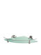 Bisk Corner Wall Mounted Bathroom Shelf Glass Silver