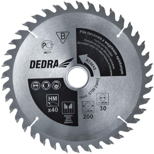Dedra Schneidscheibe Holz mit 60 Zähnen 255mm