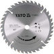 Yato Δίσκος Κοπής Ξύλου με 40 Δόντια 190mm