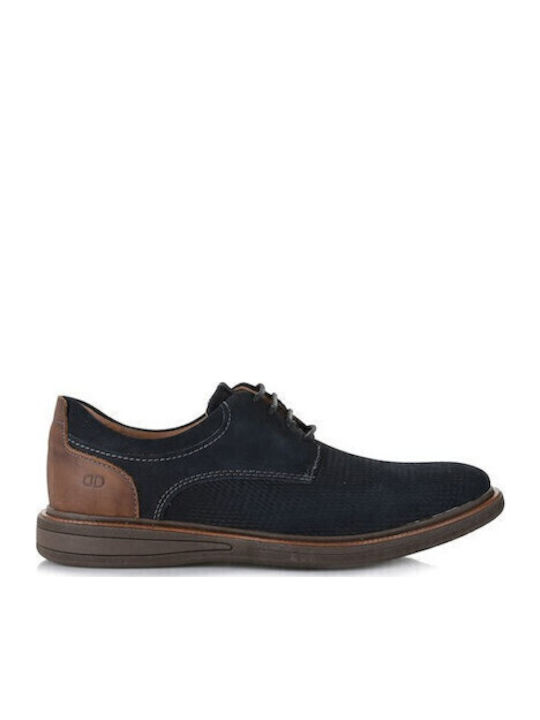 Leder Herren Freizeitschuhe Blau