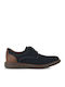 Leder Herren Freizeitschuhe Blau