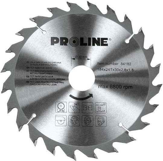 Proline Δίσκος Κοπής Ξύλου με 40 Δόντια 400mm