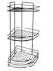 Next 10POLLAZ3PBNA Ecke An der Wand montiert Badezimmerregal Metallisch 19x19x48cm Schwarz