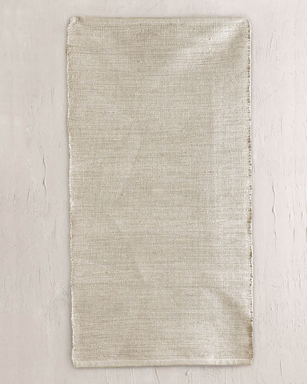 Rythmos Nisyros Χαλί Ορθογώνιο Βαμβακερό Εκρού 70x140cm
