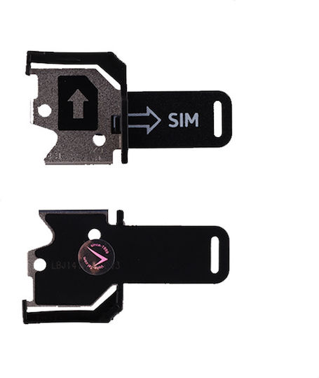 Nokia Υποδοχή Κάρτας Sim Μαύρο για Nokia Lumia 620
