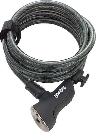 OnGuard Bicycle Cable Lock with Key / Combination Gray