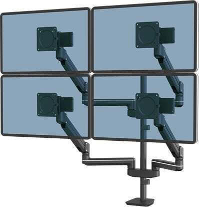 Fellowes Επιτραπέζια Βάση για 4 Οθόνες έως 40" με Βραχίονα (8610301)
