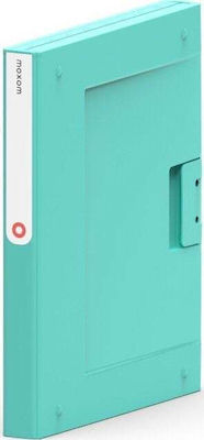 Orplast Clipboard with 4 Rings for Paper A4 Turquoise 1pcs