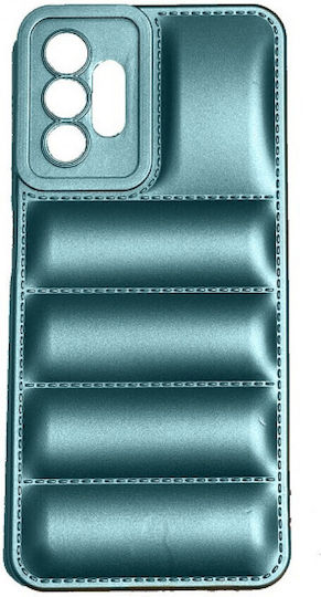 Puffer Umschlag Rückseite Synthetisches Leder Grün (Redmi A1+ / A2+)