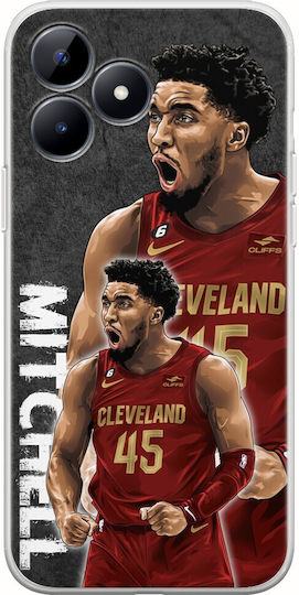 Nba Stars - Donovan Mitchell Umschlag Rückseite Silikon Mehrfarbig (Realme C53)