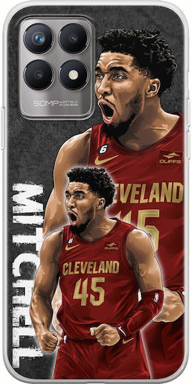 Nba Stars - Donovan Mitchell Umschlag Rückseite Silikon Mehrfarbig (Realme 8i)