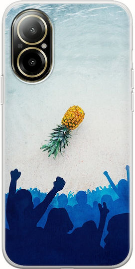 Pineapple Back Cover Silicone Multicolour (Realme C67)