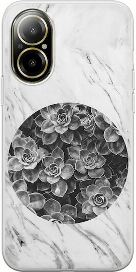 Succulent Marble Back Cover Silicone Multicolour (Realme C67)