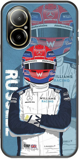 Formula 1 - George Russell Back Cover Silicon Multicolor (Realme C67)