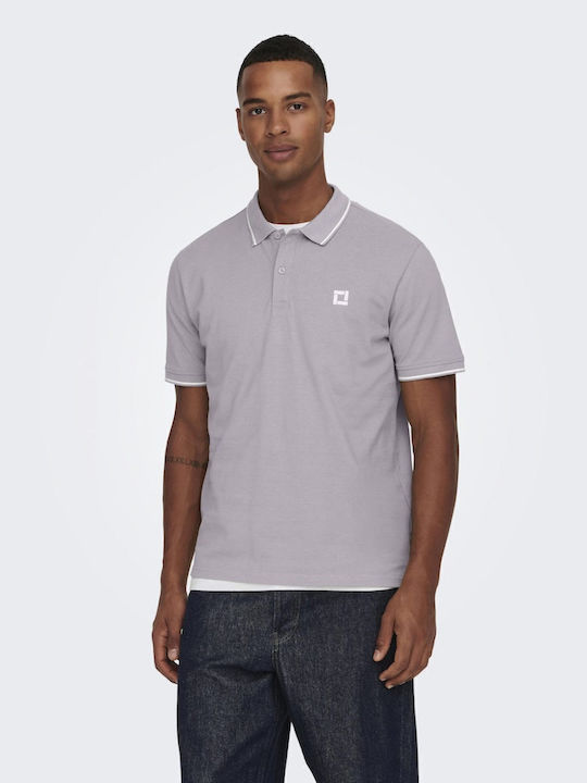 Only & Sons Polo Tricou Purple Ash