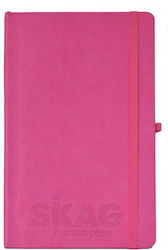 Notebook Striped Elastic Pink 14x21 Skag