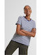 Women's T-shirt Striped Navy Blue