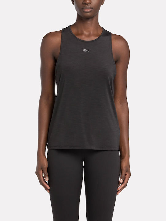Damen Sport Bluse Ärmellos Schwarz