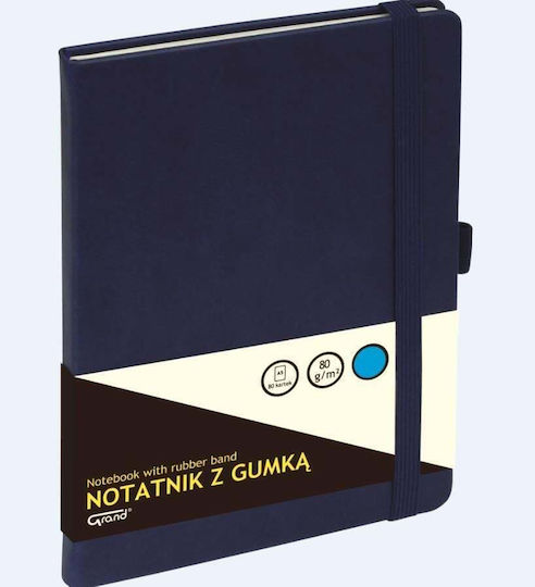 KWmobile Carnet 80 Foi A5 Cu dungi Albastru