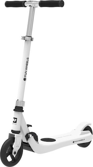 Rebel Fun Wheels Electric Children's Scooter with 12km/h Max Speed and 6km Autonomy in White Color