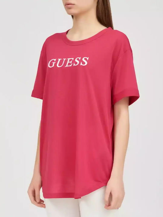 Guess Γυναικείο T-shirt Ροζ