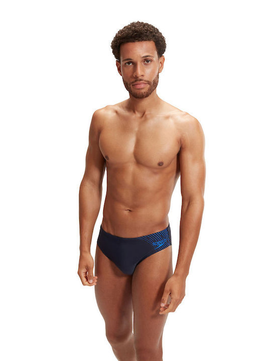 Speedo Men's Swimwear Shorts Blue with Patterns