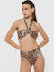 Slip Bikini Inferioare Talie Înaltă Animal Print