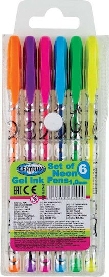 Centrum Neon 6 Colour Gel Pen Set 87400