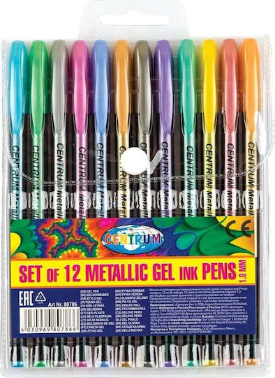 Centrum Gel Pen Set Metallic 12 Col 80786