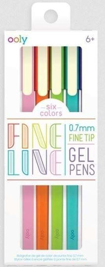 Ooly Fine Line Gel Pens 6 Pcs