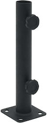 vidaXL Umbrella Stand made of Metal Black Velve...