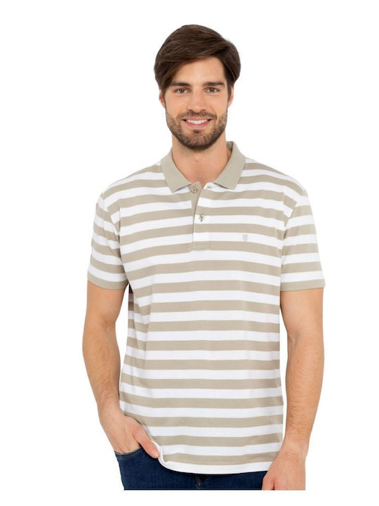 The Bostonians Men's Blouse Polo Ecru