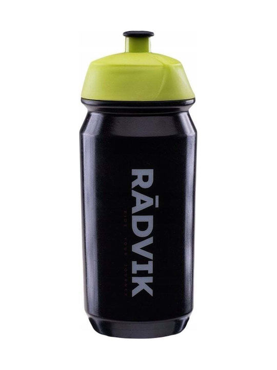 Radvik Water Bottle Plastic 600ml Black