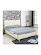 Morisson Pat Dublu Ecru pentru Saltea 140x190cm