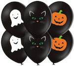 Set mit 6 Halloween Geister Luftballons 30cm