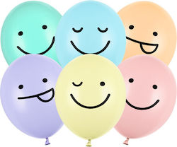 Partydeco Lustige Latexballons in Pastellfarben, 50 Stück