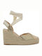 Women's Platform Espadrilles Beige