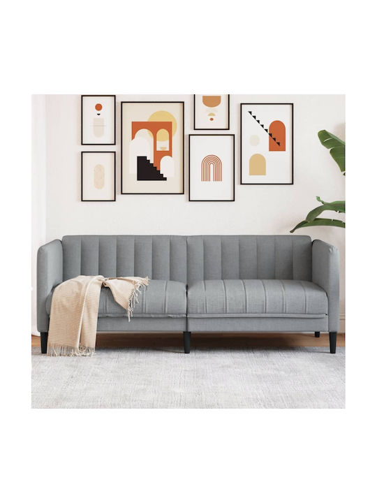 Διθέσιος Καναπές Ανοιχτό Γκρι 176x76.5x74.5εκ. 372604
