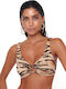 Bluepoint Padded Underwire Bikini Swim Top with Adjustable Straps Bluepoint Animal Print