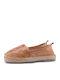 Women's Leather Espadrilles Tabac Brown